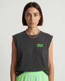 ASPHALT GREEN BONJOUR MADEMOISELLE SOLEIL T-SHIRT