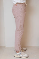 OFFWHITE/BURGUNDY STRIPES JOGGER LONG