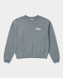 LIGHT GREY BORN IN THE SOUTH CROPPED SWEATSHIRT