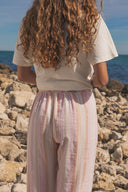 PINK STRIPES FEM JOGGER LONG
