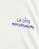 OFFWHITE/ROYAL BLUE LA CÔTE T-SHIRT