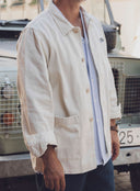 OFFWHITE DENIM BORN IN THE SOUTH WORKER JACKET