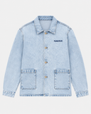 BLEACHED DENIM WORKER JACKET