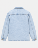 BLEACHED DENIM WORKER JACKET