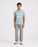 AQUA/OFFWHITE PLAIN LBO T-SHIRT