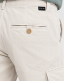 OFFWHITE CORDUROY CARGO TROUSERS
