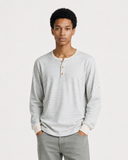 OFFWHITE/LIGHT BLUE SAM'S LONG SLEEVES T-SHIRT