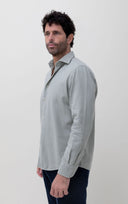 KAKI BRUSHED TWILL SHIRT