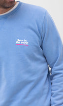TWILIGHT BLUE BORN IN THE SOUTH SWEATSHIRT