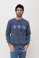 WASHED NAVY SEA SWEATSHIRT