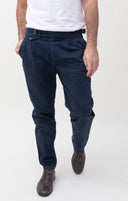 NAVY DOVER MONSIEUR TROUSERS