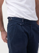 NAVY DOVER MONSIEUR TROUSERS