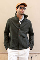 DARK GREEN SHETLAND WOOL JACKET