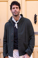 DARK GREEN SHETLAND WOOL JACKET