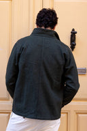 DARK GREEN SHETLAND WOOL JACKET