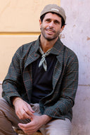 GREEN LAMBSWOOL JACKET