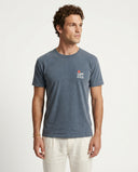 WASHED NAVY ÉTÉ MÉDITERRANÉE T-SHIRT