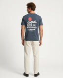 WASHED NAVY ÉTÉ MÉDITERRANÉE T-SHIRT