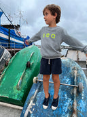 LIGHT GREY/YELLOW SEA KIDS SWEATSHIRT