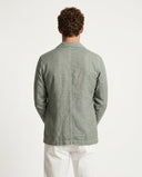KAKI LINEN WORKER JACKET