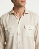 LATTE SILK TECH OVERSHIRT