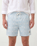 LIGHT BLUE/OFFWHITE JAGUAR SAM BOARDSHORT