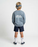 LIGHT GREY BORN IN THE SOUTH KIDS SWEATSHIRT