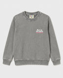 LIGHT GREY BORN IN THE SOUTH PINK KIDS SWEATSHIRT