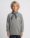 LIGHT GREY BORN IN THE SOUTH PINK KIDS SWEATSHIRT