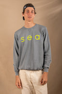 LIGHT GREY/YELLOW SEA SWEATSHIRT