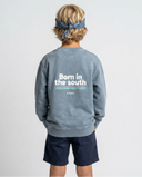 LIGHT GRAY BORN IN THE SOUTH KIDS SWEATSHIRT