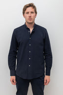 NAVY MAO SHIRT