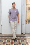 NEW PURPLE BONSOIR MONSIEUR T-SHIRT