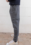 GREY WOOL JOGGER LONG
