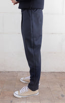 NAVY WOOL JOGGER LONG