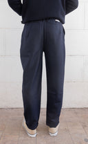 NAVY WOOL JOGGER LONG
