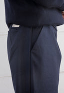NAVY WOOL JOGGER LONG