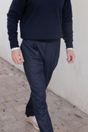 NAVY WOOL JOGGER LONG