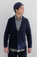 NAVY LAPEL JACKET