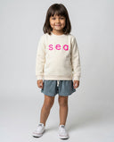 OFFWHITE PINK SEA KIDS SWEATSHIRT