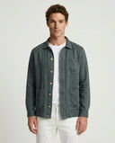 OLIVINE LINEN WORKER JACKET