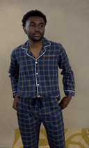 PATI NAVY/YELLOW MONSIEUR NIGHT SUIT