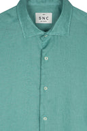 GREEN SPORT LINEN SNC SHIRT