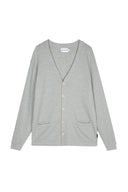 LIGHT GREY CARDIGAN WAFFLE