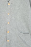 LIGHT GREY CARDIGAN WAFFLE