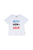 WHITE PETIT MONSIEUR KIDS T-SHIRT