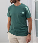 BOTTLE GREEN/NAVY MONSIEUR T-SHIRT
