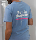 TWILIGHT  BLUE PINK BORN IN THE SOUTH T-SHIRT