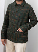 GREEN LAMBSWOOL JACKET