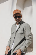 WOOL SEERSUCKER SPORT SHIRT